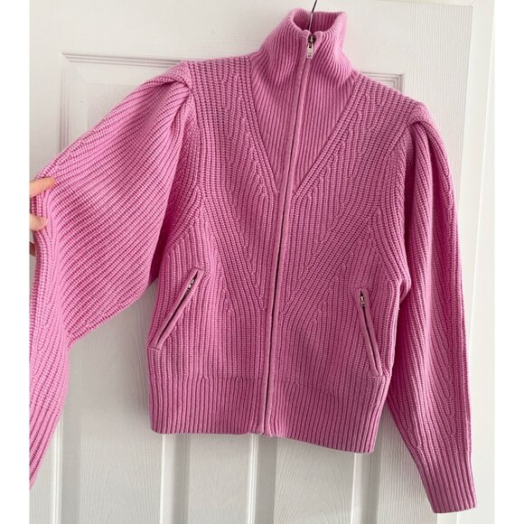 Isabel Marant "Abby" Zip-Front Cardigan in Pink, size 36 (like XS/S) - Picture 5 of 8